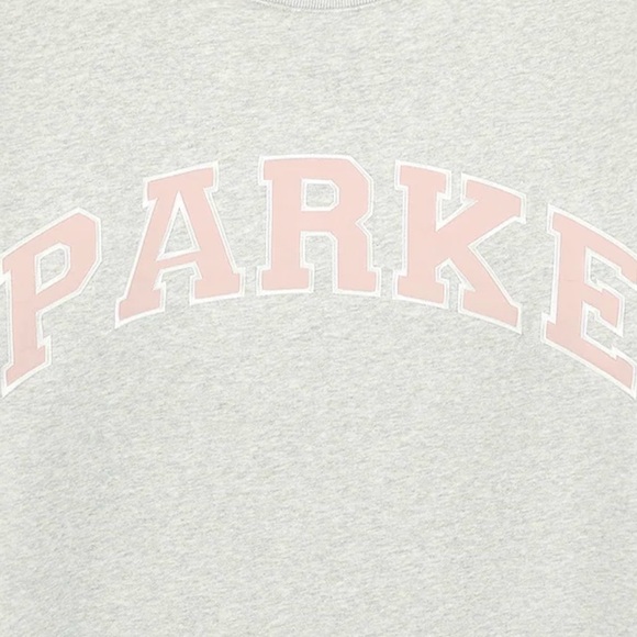 Parke Light Gray Sweatshirt with Miami Pink Lettering - Picture 2 of 7